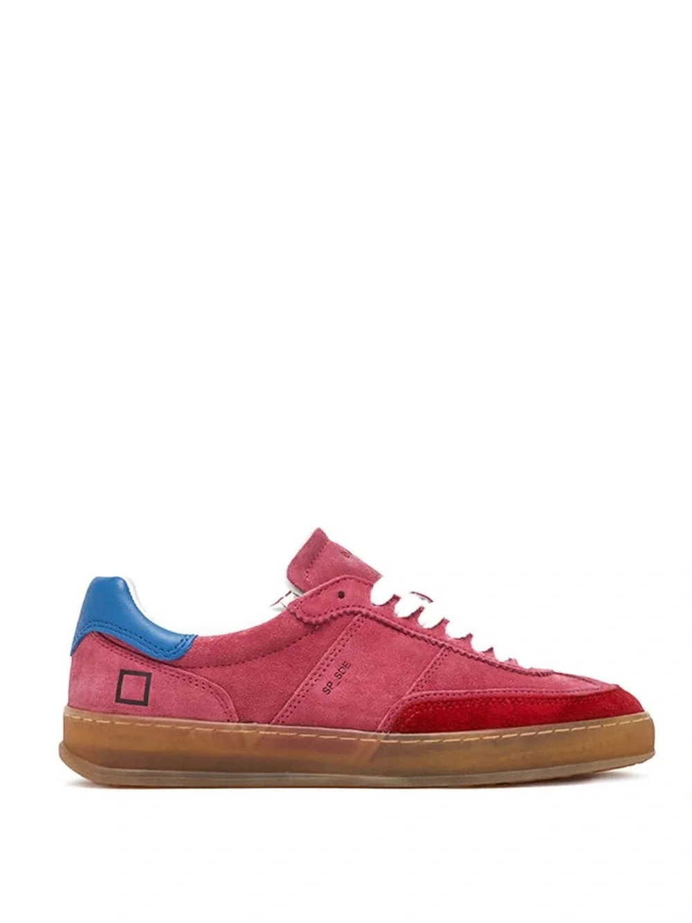 DATE Pink Suede Lace-Up Sneakers